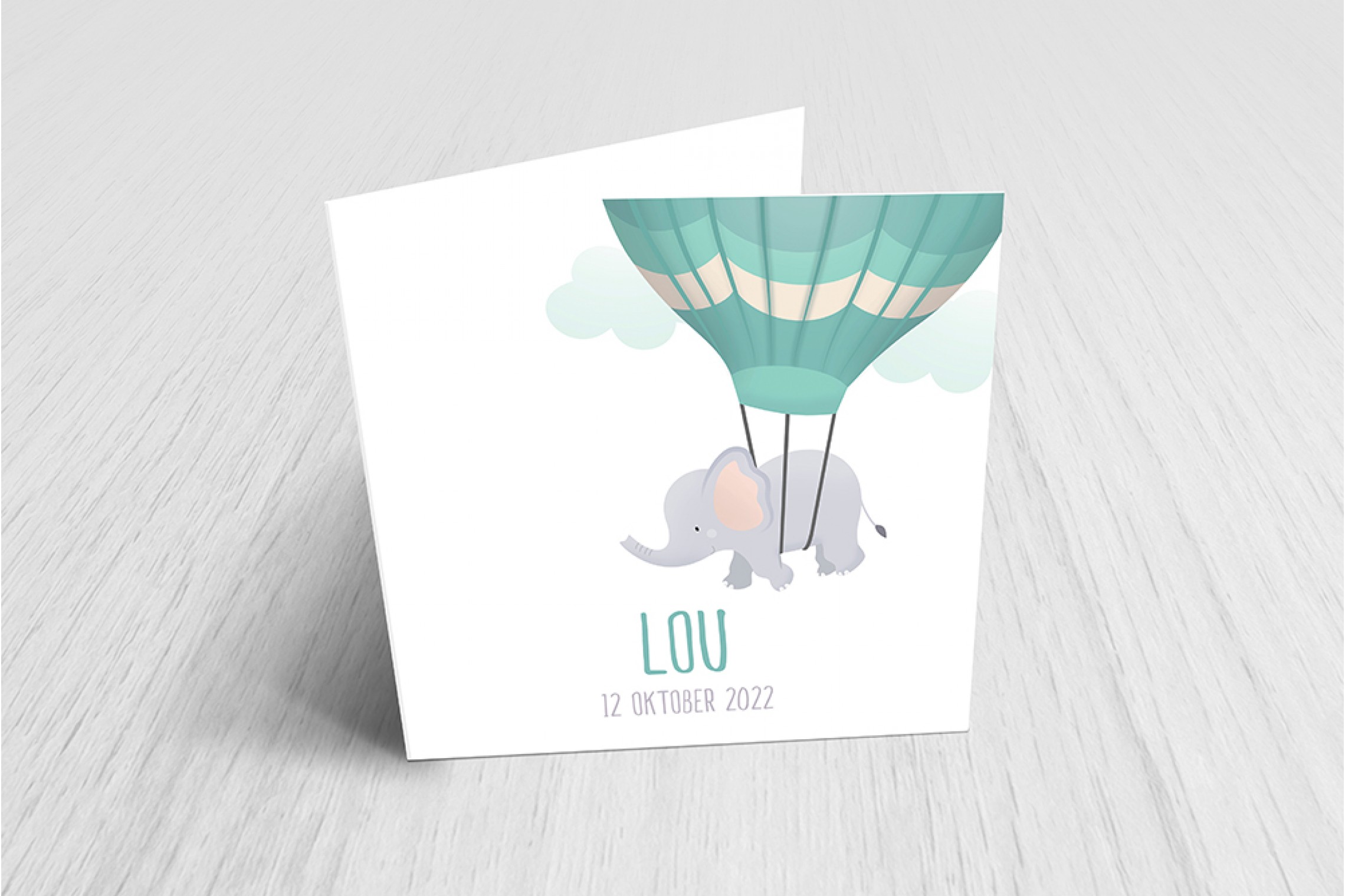 Luchtballon met olifantje